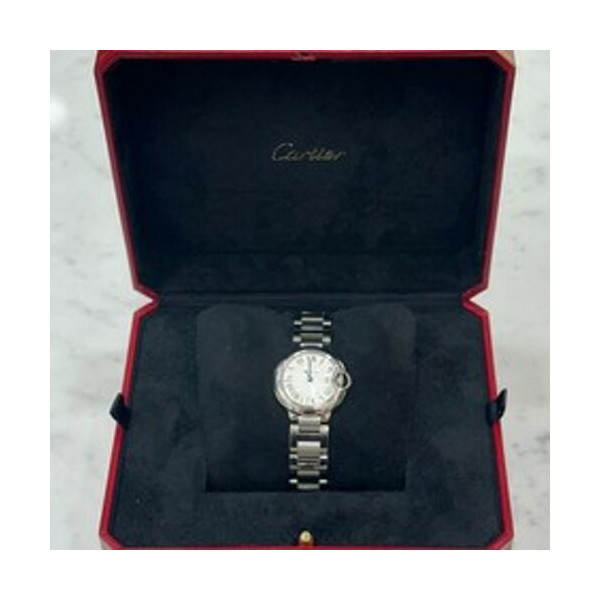  까르띠에 발롱블루 쿼츠 스틸 28mm W69010Z4 