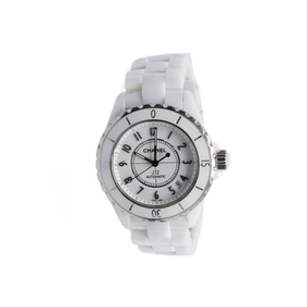 화이트 세라믹 J12 오토매틱 시계 (38mm)