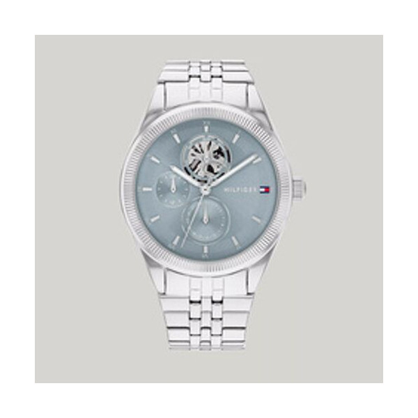 타미힐피거 여성 38MM 멀티펑션 플루티드 시계 L Blue