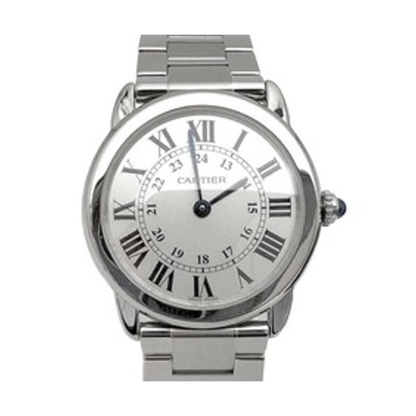 까르띠에 롱드 솔로 스틸 시계 10182401420