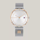 타미힐피거 여성 35MM 모노그램 시계 White