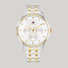 타미힐피거 여성 38MM 멀티펑션 다이얼 시계 S White