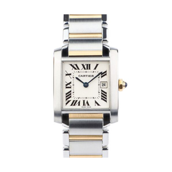 까르띠에 W51012Q4 프랑세즈 탱크 콤비 LM 미듐 남녀공용시계 34249-2