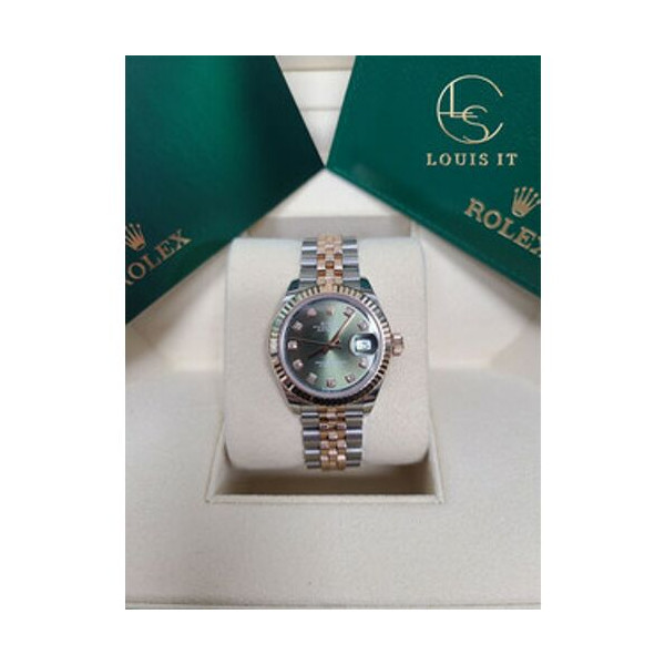 [루이스잇/배송] 롤렉스 올리브그린 데이저스트 콤비 텐포인트 시계