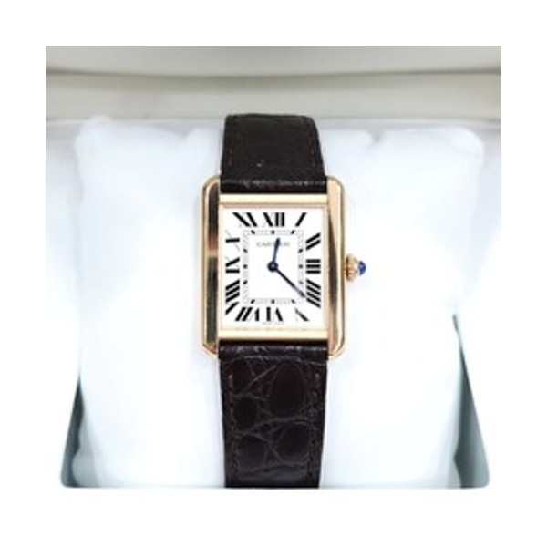 [럭스유] 까르띠에 탱크 솔로 시계 18K 골드 스몰